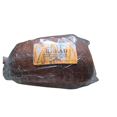 Whole wheat bread in a plastic bread
